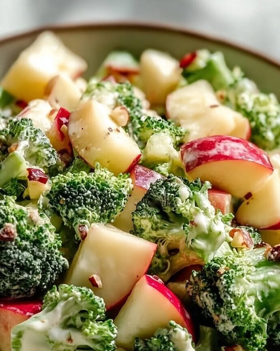 Delicious Apple Broccoli Salad with fresh ingredients and vibrant colors
