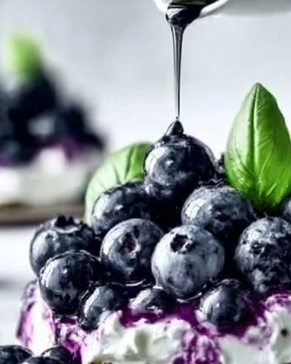 Delicious blueberry toast with whipped ricotta for a perfect breakfast.