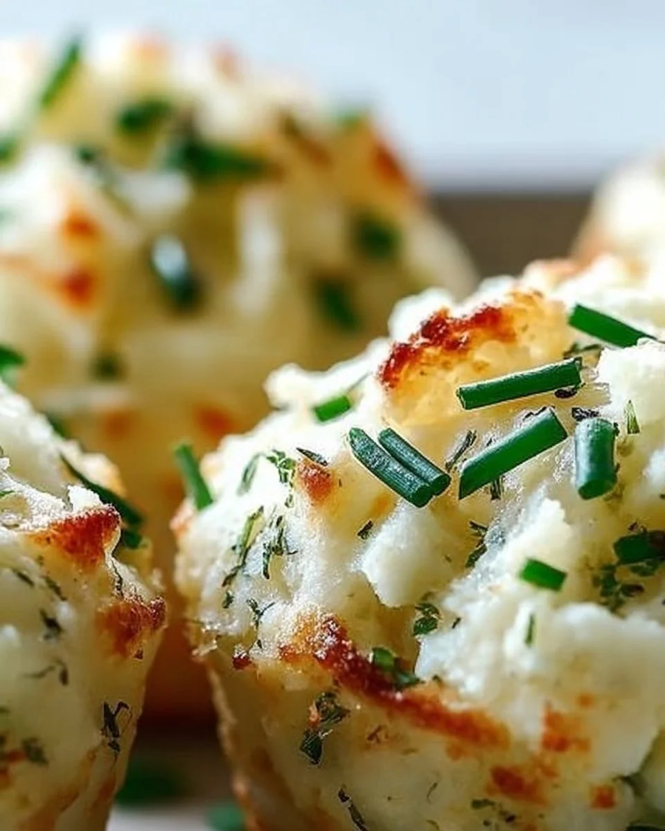 Garlic Chive Mashed Potato Puffins