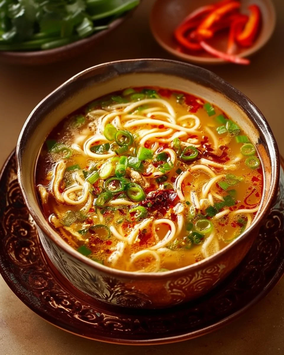 Ginger Garlic Chicken Noodle Soup